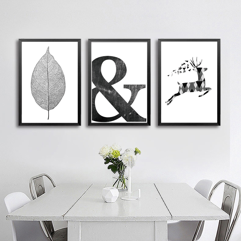 Affiche scandinave minimaliste noir et blanc 2